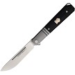 KARBON Flatline Framelock Pocket Knife Black G10 154CM - KARB112 