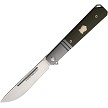 KARBON Flatline Framelock Pocket Knife OD Green G10 154CM - KARB114 