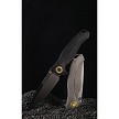 KARB120 KARBON Buck Horn Framelock Pocket Knife Aluminum Black 