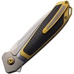 KARB122 KARBON Quickdraw Framelock Pocket Knife Leather 