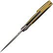 KARB122 KARBON Quickdraw Framelock Pocket Knife Leather 