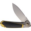 KARB122 KARBON Quickdraw Framelock Pocket Knife Leather 