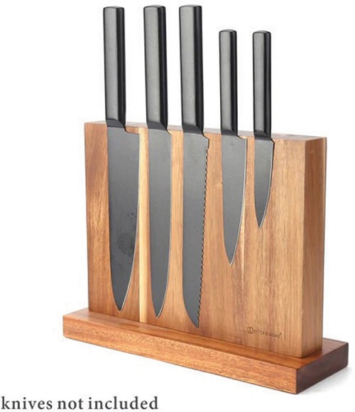 KitchenDAO Magnetic Knife Block Wood - KD0388 