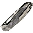 Ketuo Triad Button Linerlock Pocket Knife Purple Carbon Fiber - KETM0134 