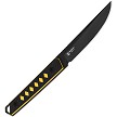 KI1066A3 Kizer Kwaiken Fixed Blade Knife Black/Yellow 
