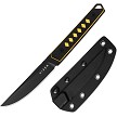 KI1066A3 Kizer Kwaiken Fixed Blade Knife Black/Yellow 