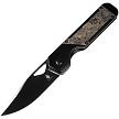 Kizer Cutlery Militaw Framelock Pocket Knife Gold Carbon Fiber - KI3634A3 