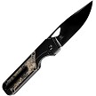 KI3634A3 Kizer Cutlery Militaw Framelock Pocket Knife Gold Carbon Fiber 
