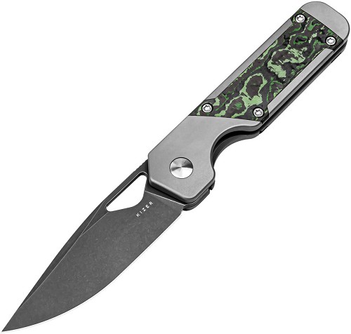 Kizer Cutlery Mini Militaw Framelock Pocket Knife Jungle - KI3634SA2 