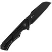 KI3714A2 Kizer Crest Framelock Pocket Knife Black Titanium 