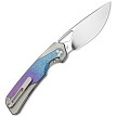 Kizer Topsail Framelock Pocket Knife Crystal Titanium - KI3735A1 