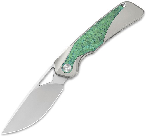 Kizer Topsail Framelock Pocket Knife Crystal Titanium - KI3735A4 