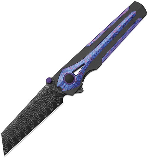 Kizer Staff Framelock Pocket Knife Damascus - KI3795A1 