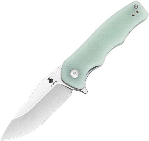 Kizer Cutlery Yacht Linerlock Pocket Knife Jade G10 - KIL3004A1 
