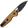 KIV2706A3 Kizer Parakeet Button Lock Pocket Knife Micarta 