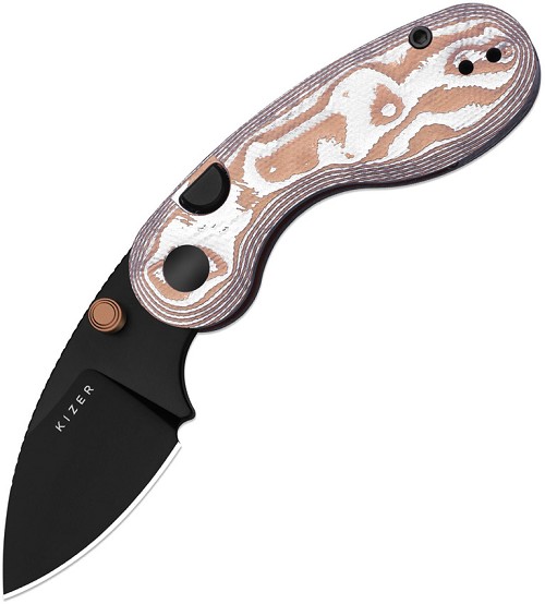 Kizer Microbe Button Linerlock Pocket Knife Copper - KIV2742A12 
