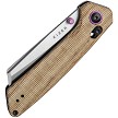 KIV3693A2 Kizer Madrac Clutch Lock Pocket Knife Natural Micarta 