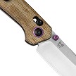 KIV3693A2 Kizer Madrac Clutch Lock Pocket Knife Natural Micarta 