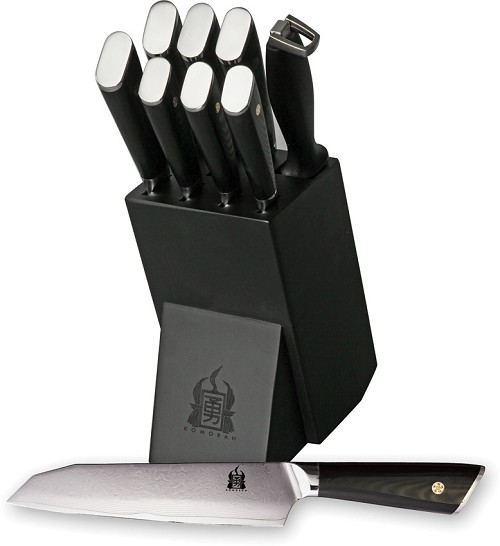 Komoran Damascus Knife Block Set - KO036 