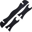 KO043 Komoran Sword Stand Black 