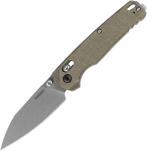 Kershaw Bel Air DuraLock Pocket Knife Green Micarta - KS6105OLMC 
