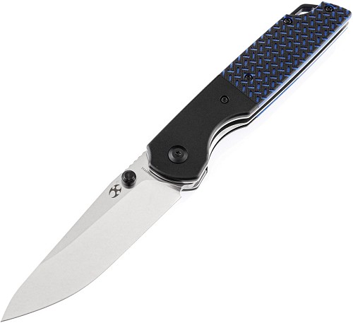 Kansept Knives Warrior Linerlock Pocket Knife Black/Blue - KT1005S1 