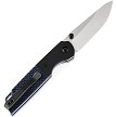 KT1005S1 Kansept Knives Warrior Linerlock Pocket Knife Black/Blue 