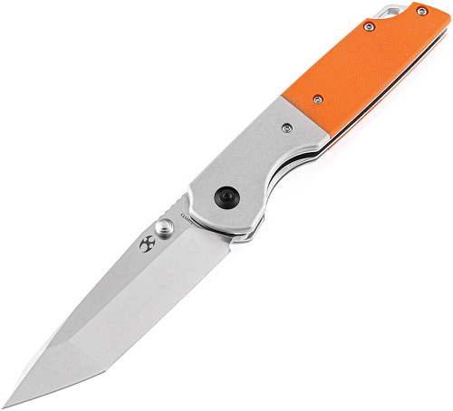 Kansept Knives Warrior Linerlock Pocket Knife Orange G10 - KT1005T3 