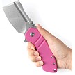 KT2030B4U Kansept M+ Korvid Linerlock Pocket Knife Pink G10 
