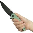 Kubey Nova Linerlock Pocket Knife Black Jade - KUB117O 