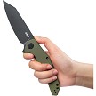 KUB158F Kubey Flash Linerlock Pocket Knife OD Green 