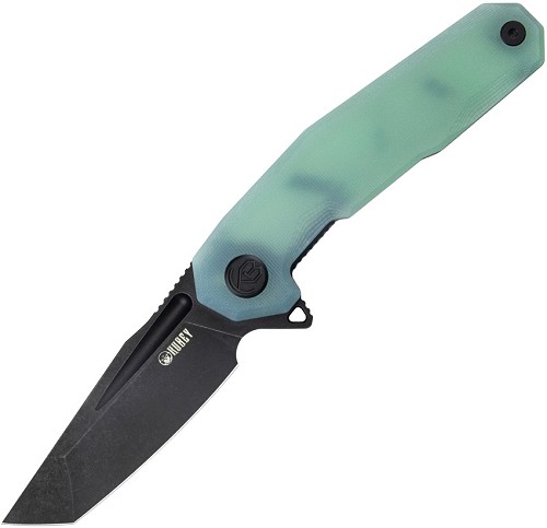 Kubey Carve Nest Linerlock Pocket Knife Jade - KUB237F 