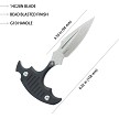 KUB242A Kubey Medusa Push Dagger Black 