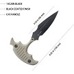 KUB242E Kubey Medusa Push Dagger Black Tan 