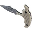 KUB242E Kubey Medusa Push Dagger Black Tan 