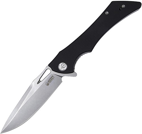 Kubey Raven Linerlock Pocket Knife Black - KUB245D 