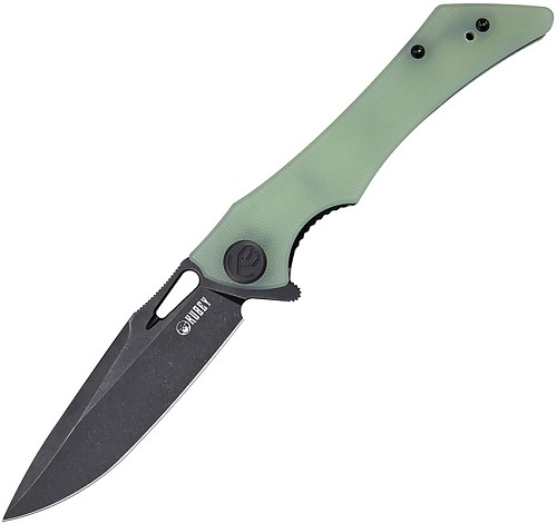 Kubey Raven Linerlock Pocket Knife Black Jade - KUB245G 