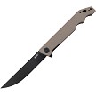 Kubey Pylades Linerlock Pocket Knife Blackwash Tan - KUB253C 