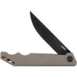 KUB253C Kubey Pylades Linerlock Pocket Knife Blackwash Tan 