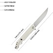 KUB253G Kubey Pylades Linerlock Pocket Knife Ivory 