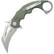 Kubey Miniature Wrath Karambit Linerlock Pocket Knife OD Green - KUB262B 