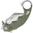 KUB262B Kubey Miniature Wrath Karambit Linerlock Pocket Knife OD Green 