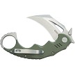 KUB262B Kubey Miniature Wrath Karambit Linerlock Pocket Knife OD Green 