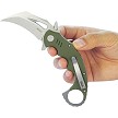 KUB262B Kubey Miniature Wrath Karambit Linerlock Pocket Knife OD Green 