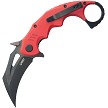 Kubey Miniature Wrath Karambit Linerlock Pocket Knife Black Red - KUB262H 