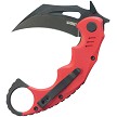 KUB262H Kubey Miniature Wrath Karambit Linerlock Pocket Knife Black Red 