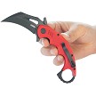 KUB262H Kubey Miniature Wrath Karambit Linerlock Pocket Knife Black Red 
