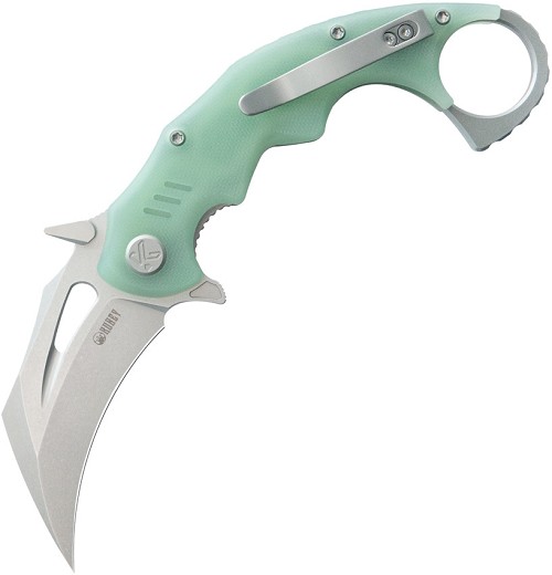 Kubey Miniature Wrath Karambit Linerlock Pocket Knife Jade - KUB262J 