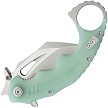 KUB262J Kubey Miniature Wrath Karambit Linerlock Pocket Knife Jade 