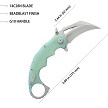 KUB262J Kubey Miniature Wrath Karambit Linerlock Pocket Knife Jade 